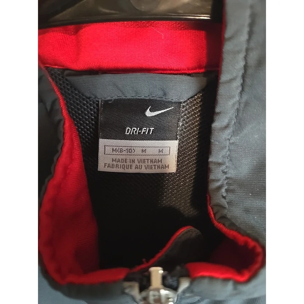 vintage y2k nike windbreaker jacket Running Jogging Red Grey Size Medium Rn56323